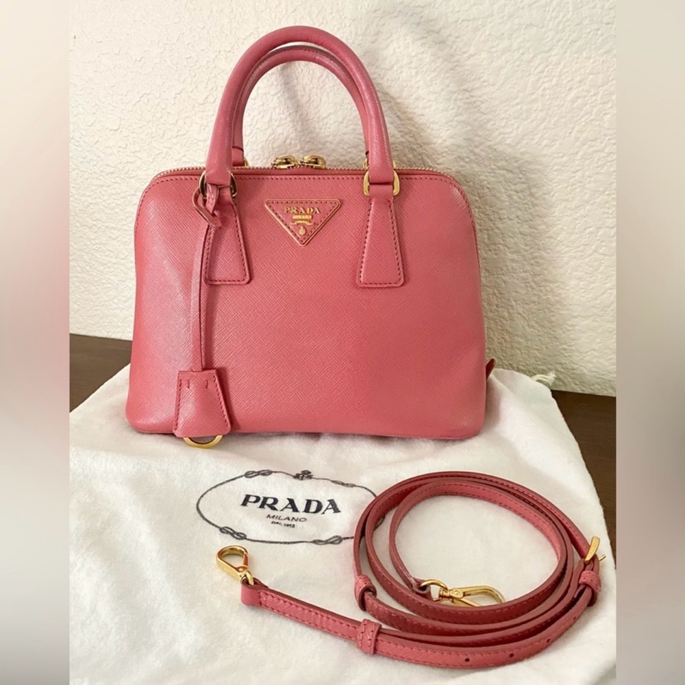 Prada Pink Promenade Crossbody Handbag